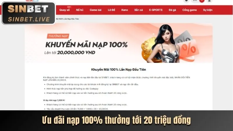 Tiền thưởng chào mừng lớn dành cho người chơi mới tại bj27